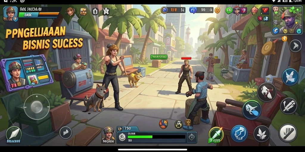 Tampilan gameplay Tycoon yang mendebarkan dan penuh strategi.