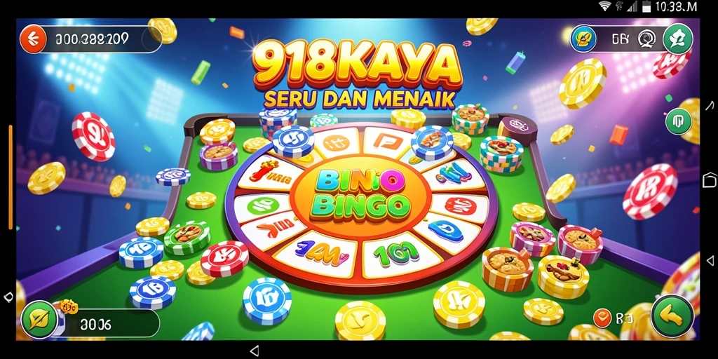 Screenshot gameplay Bingo 918KAYA yang menarik dan seru.