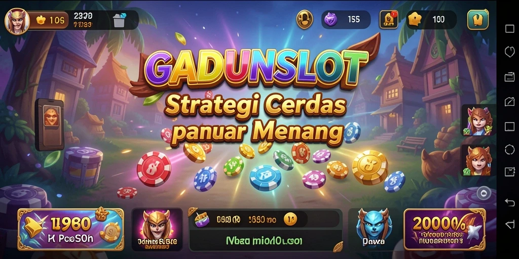 Tampilan gameplay GADUNSLOT yang menakjubkan dan strategis.