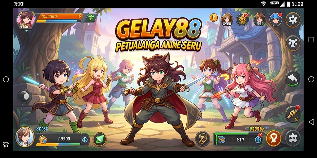 Tampilan menarik dari gameplay GELAY88 menampilkan aksi Anime yang menakjubkan.