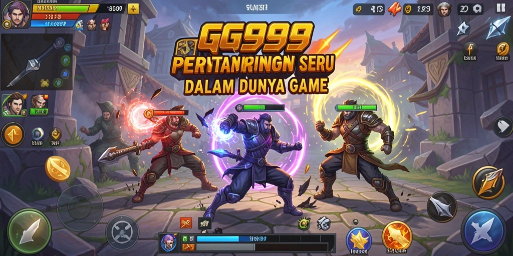Gambaran utama dari gameplay GG999 yang menegangkan dan kompetitif.