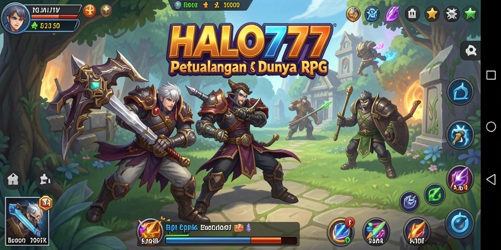 Tangkapan layar gameplay yang menampilkan pertempuran seru di HALO777.