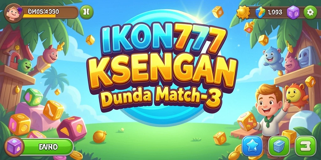 Screenshot gameplay IKON777 dengan tantangan Match-3 yang menarik.