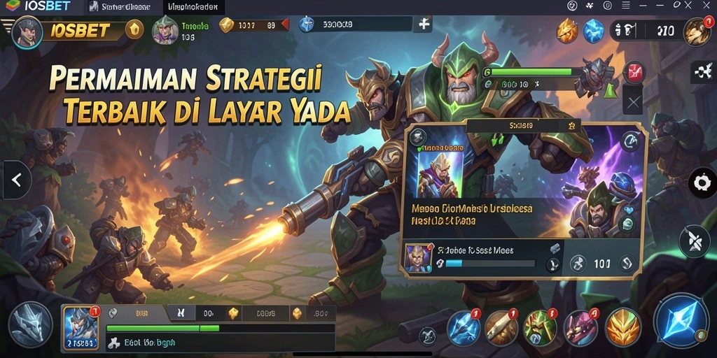 Tangkapan layar menunjukkan aksi pertempuran menarik di IOSBET.