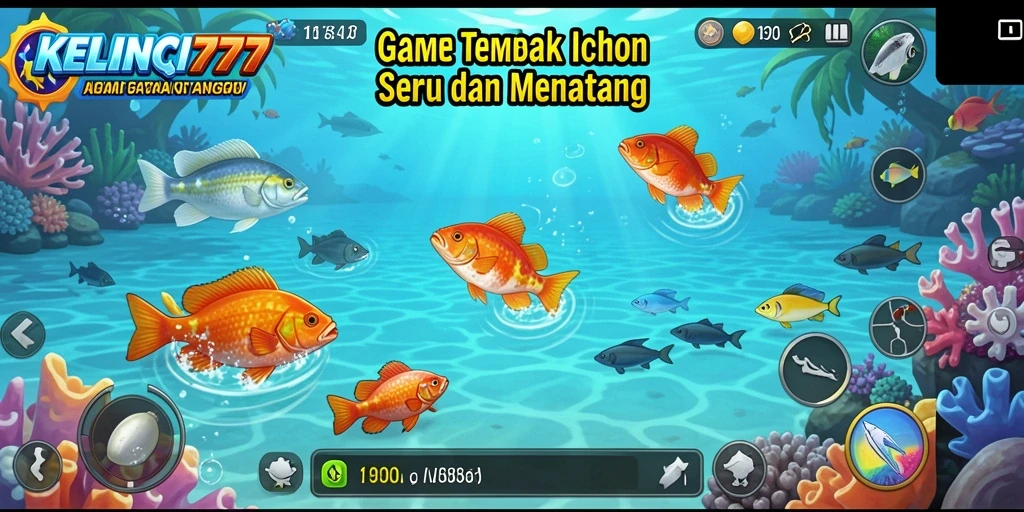 Tangkapan layar gameplay KELINCI777 menampilkan aksi menembak ikan yang seru.