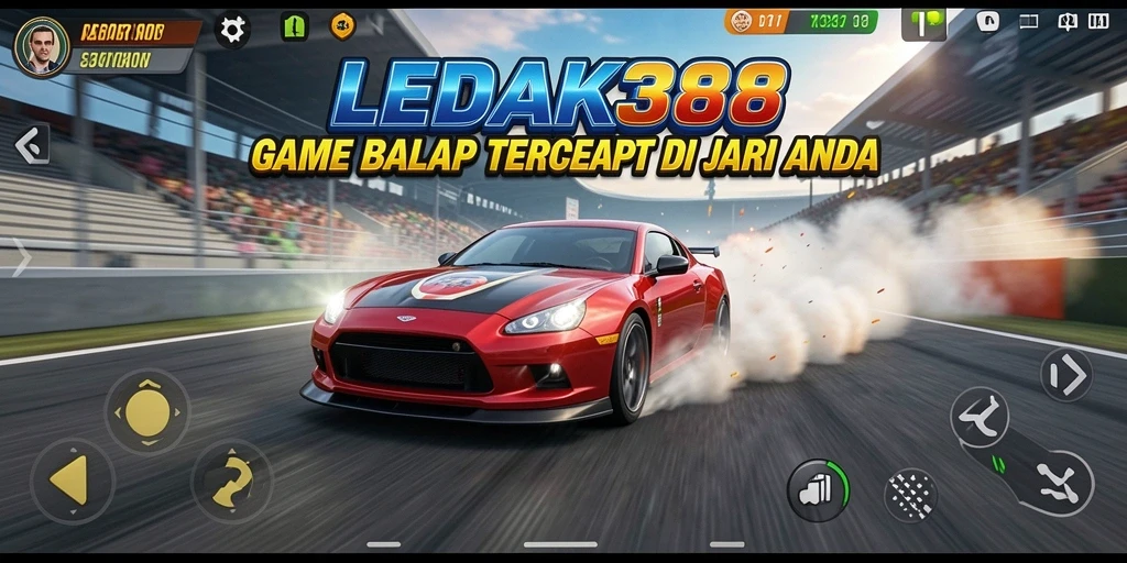 Gameplay balap seru dan mendebarkan di LEDAK388.