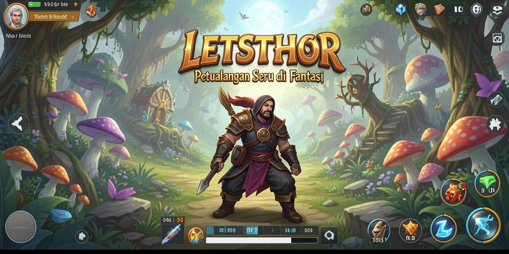 Tampilan permainan LETSTHOR yang seru dan menarik.