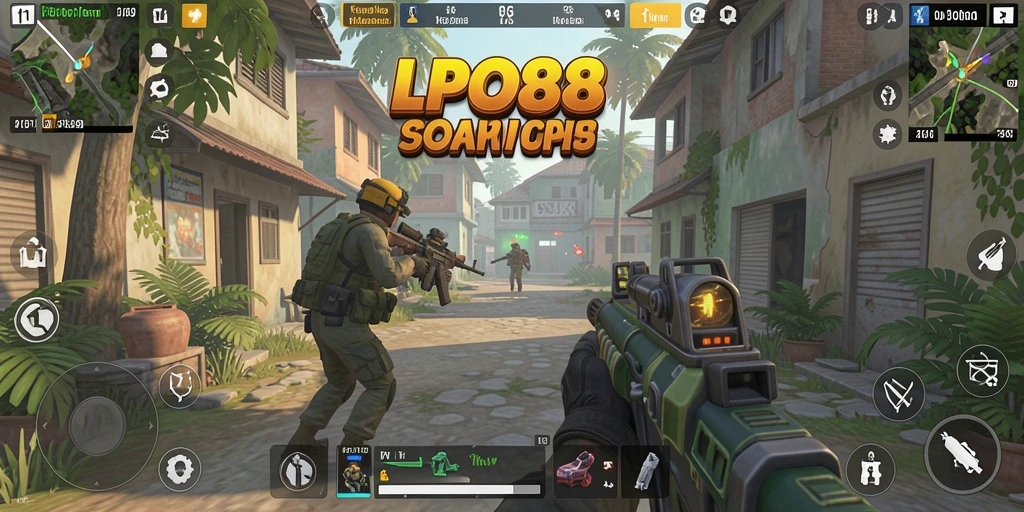 Tampilan gameplay menarik dalam pertempuran TPS di LPO88.