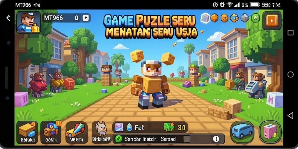 Tampilan gameplay MT966 yang menantang dan menarik dalam permainan Puzzle.