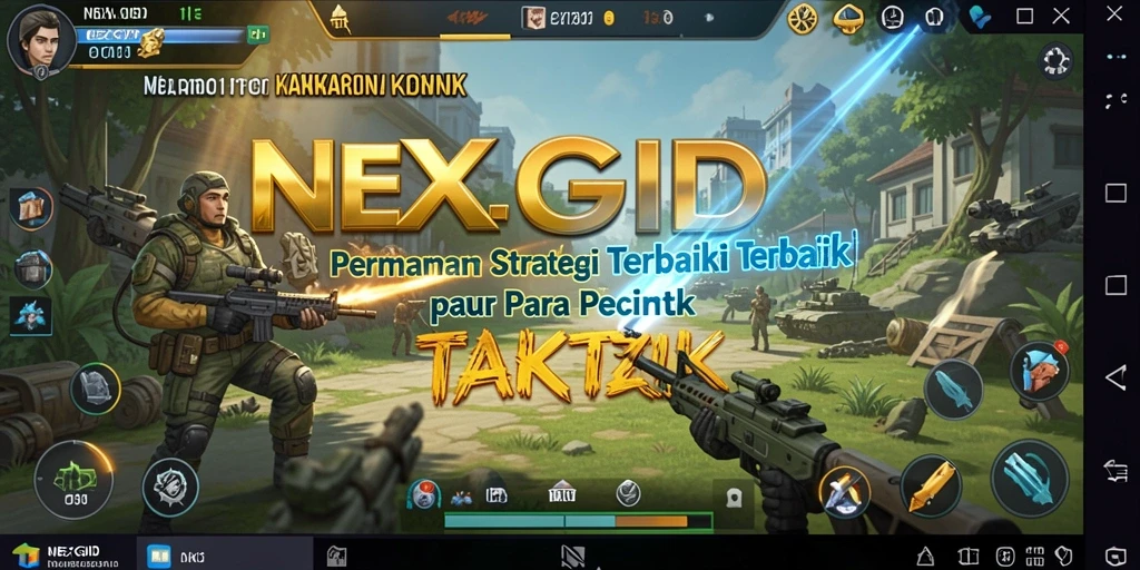 Screenshot dari gameplay NEXGID yang menampilkan pertempuran strategi yang seru.