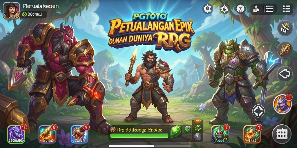 Screenshot dari gameplay PGTOTO yang menampilkan pertarungan epik.