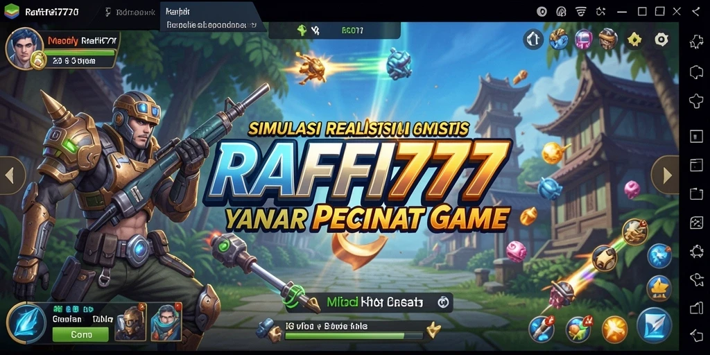 Tampilan menakjubkan dalam gameplay RAFFI777 yang realistis.