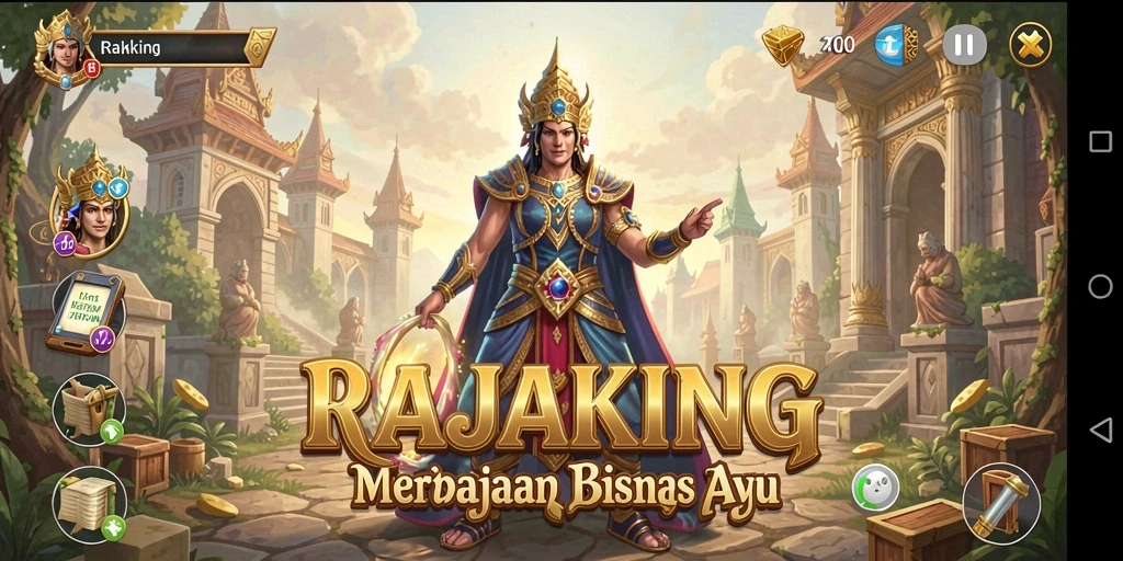 Tampilan menarik dari gameplay RAJAKING yang mengasyikkan.