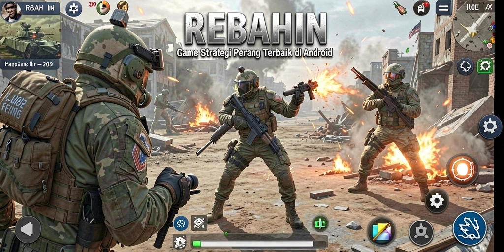Tampilan menarik dari gameplay strategi REBAHIN yang mengasyikkan.