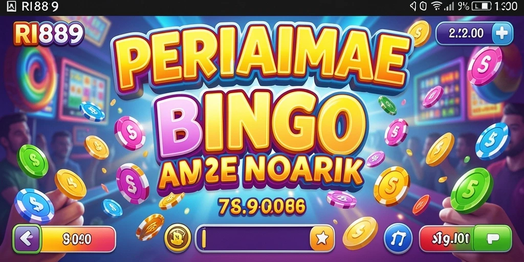 Tampilan gameplay seru di aplikasi Bingo RI889.