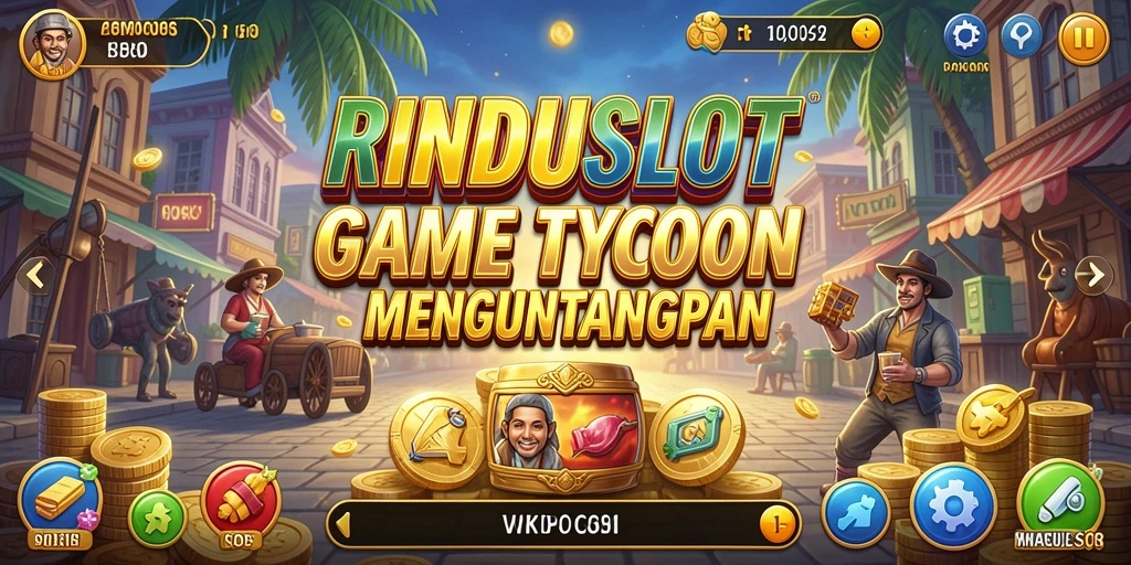 Gameplay RINDUSLOT yang menantang dan mengasyikkan dalam genre Tycoon.