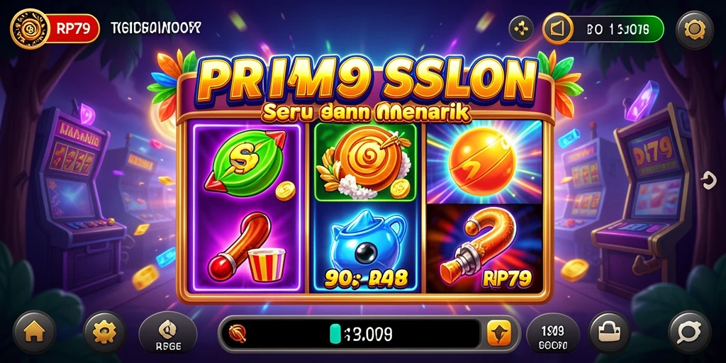 Tampilan gameplay RP79 yang menarik dengan mesin slot beragam.