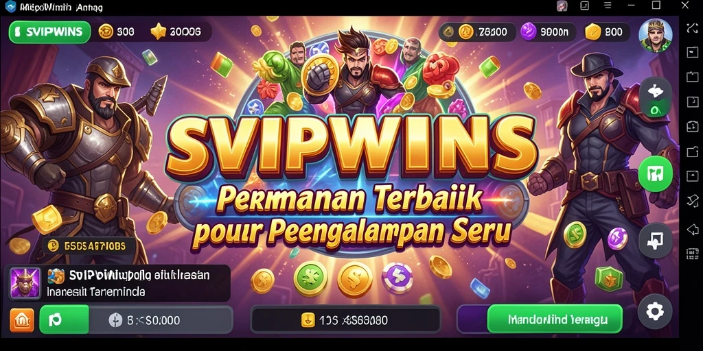 Tampilan gameplay seru dari SVIPWINS yang penuh warna.