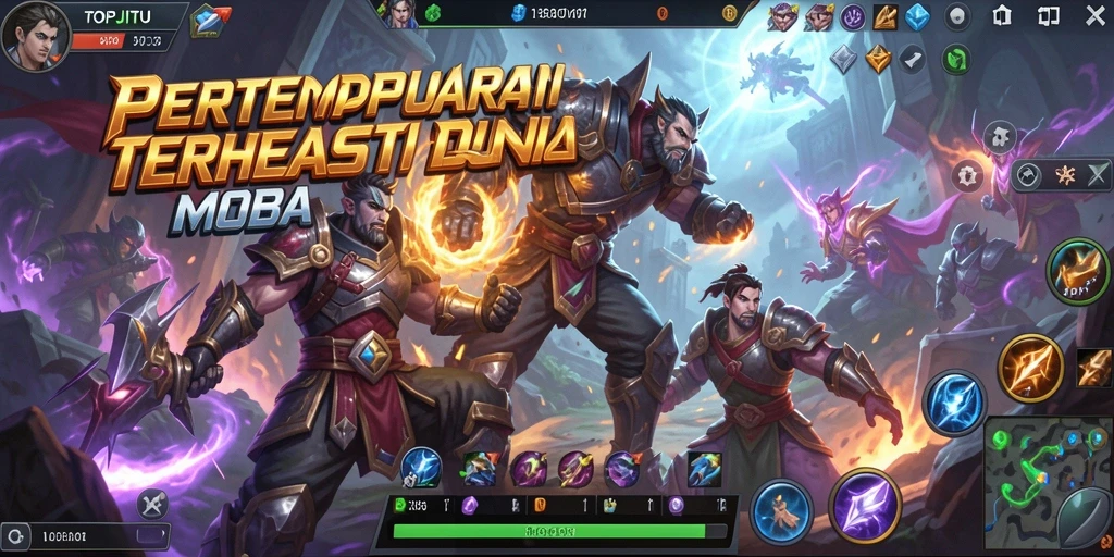 Tangkapan layar gameplay seru di TOPJITU dengan aksi penuh strategi.
