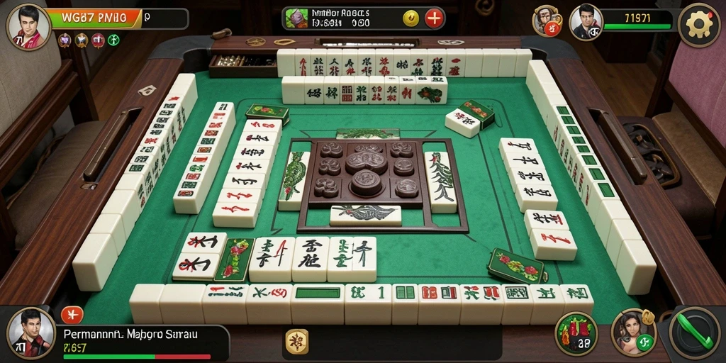 Tampilan gameplay Mahjong yang seru dan menarik di WG87.